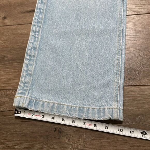 KanCan Winona Ultra High Rise 90’s Flare Boyfriend Snap Jeans Blue Size 27 - Picture 12 of 14